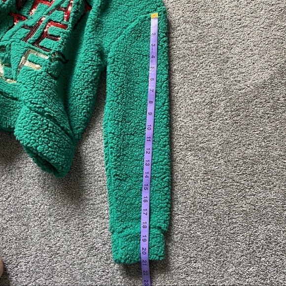 Wallflower Fuzzy & Soft Christmas Green Women Ugly Sweater - Size Small - Picture 10 of 11